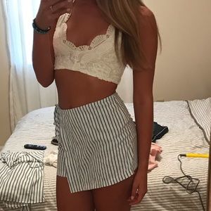 Blue and White Skort